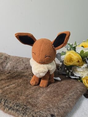 Eevee Plush Toy - Brown with Cream Collar
